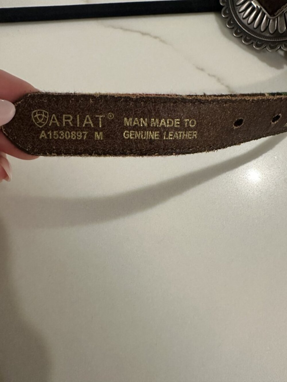 ARIAT WOMENS SERAPE BELT - M - Picture 2 of 3